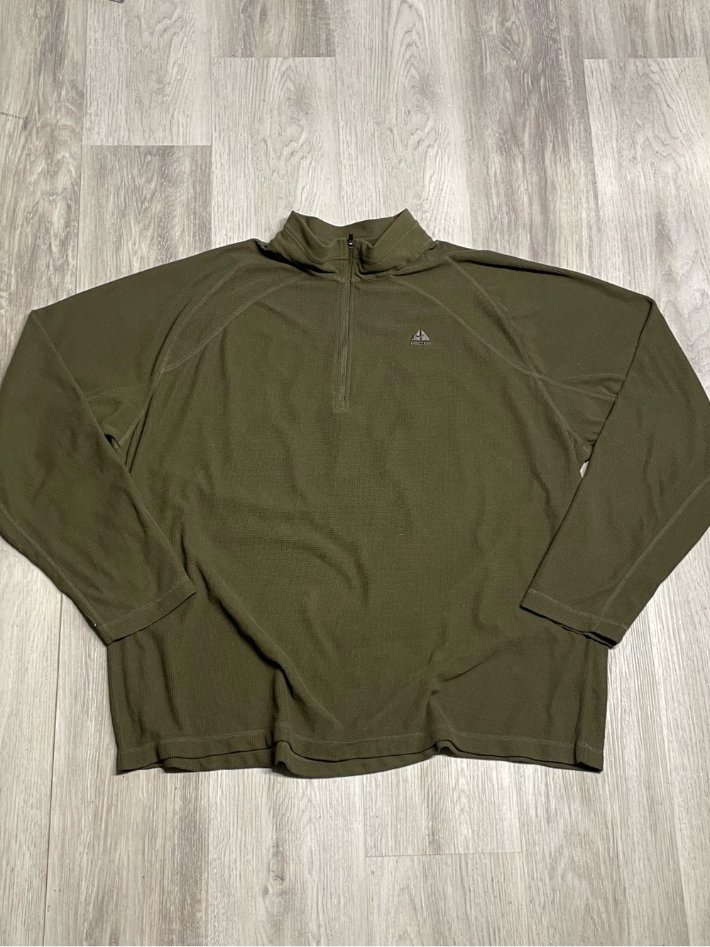 Nike ACG Olive Green Half-Zip Fleece Pullover